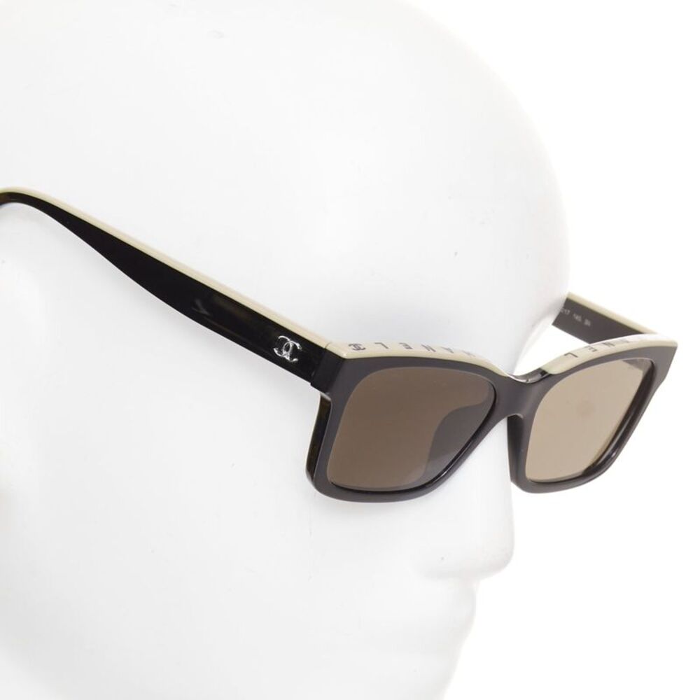 Chanel CC logo two tone sunglasses